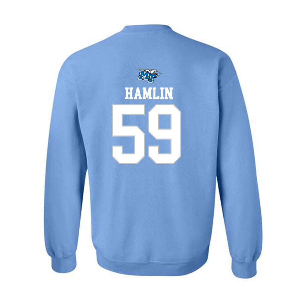 MTSU - NCAA Football : Henry Hamlin - Replica Shersey Crewneck Sweatshirt-1