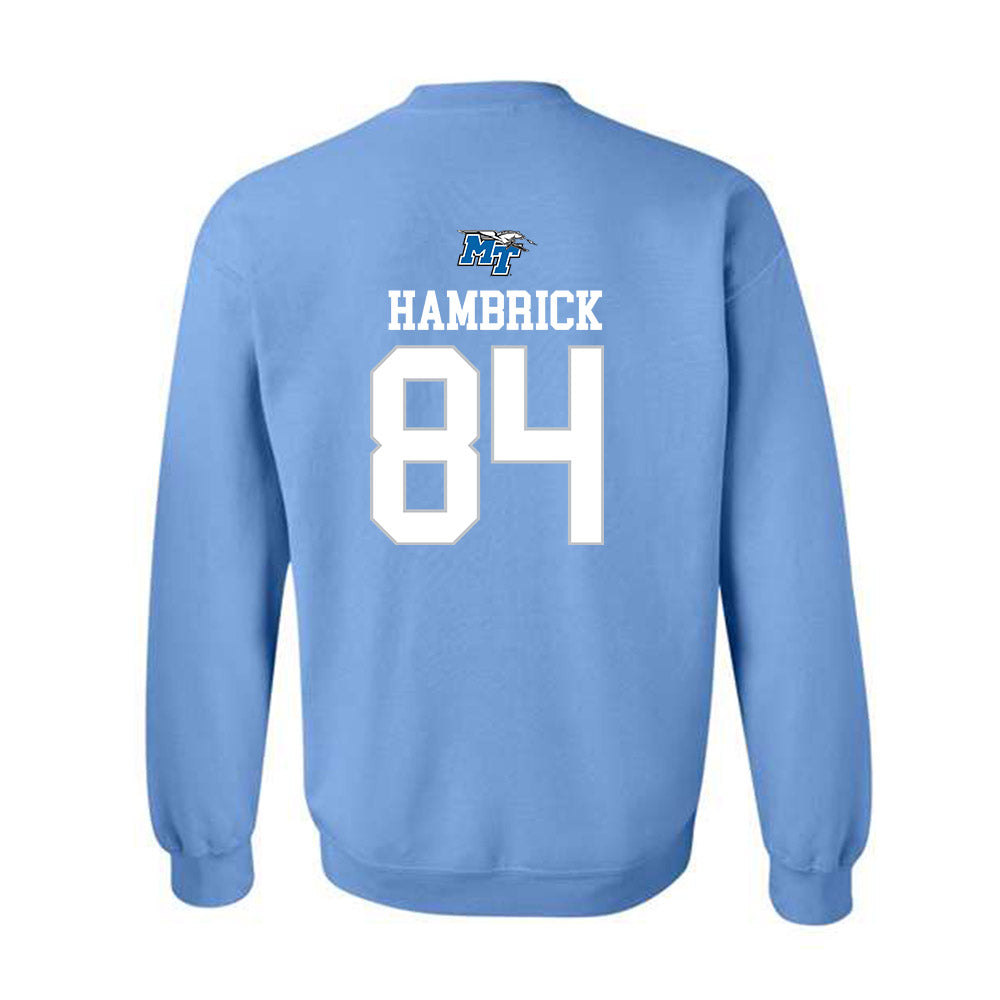 MTSU - NCAA Football : Jadin Hambrick - Replica Shersey Crewneck Sweatshirt-1