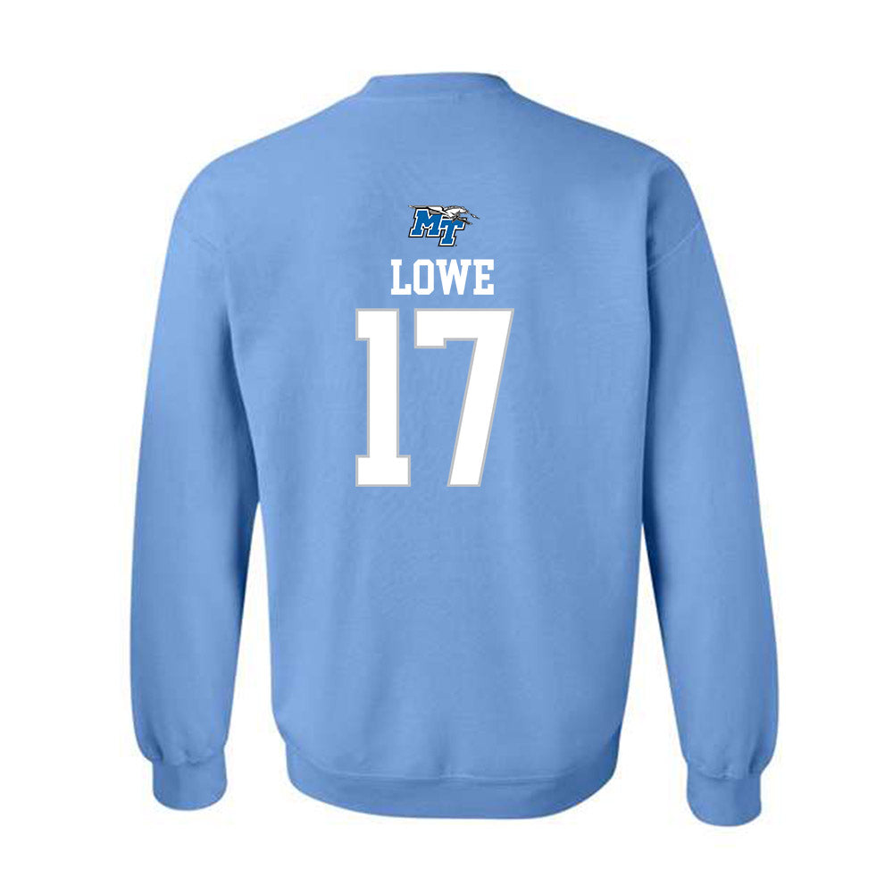 MTSU - NCAA Football : Jayson Lowe - Replica Shersey Crewneck Sweatshirt-1