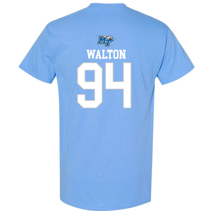 MTSU - NCAA Football : Jack Walton - Replica Shersey T-Shirt-1