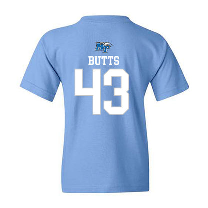 MTSU - NCAA Football : Aidan Butts - Replica Shersey Youth T-Shirt-1