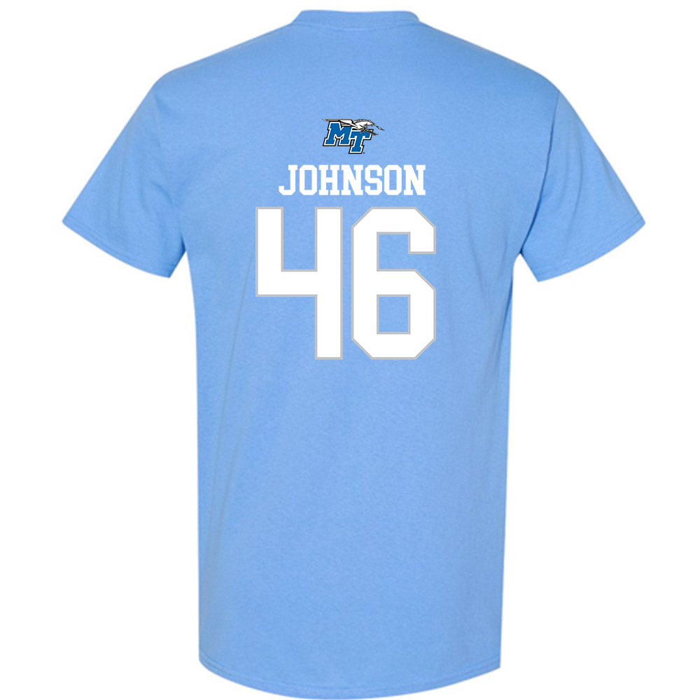 MTSU - NCAA Football : Reggie Johnson - Replica Shersey T-Shirt-1