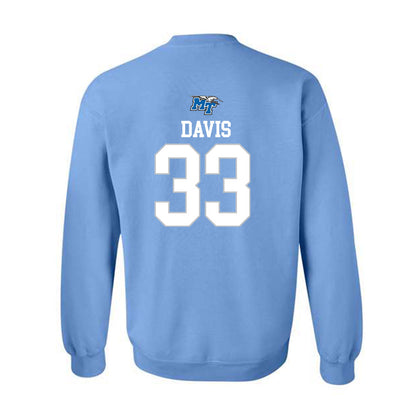 MTSU - NCAA Football : Brooklen Davis - Replica Shersey Crewneck Sweatshirt-1