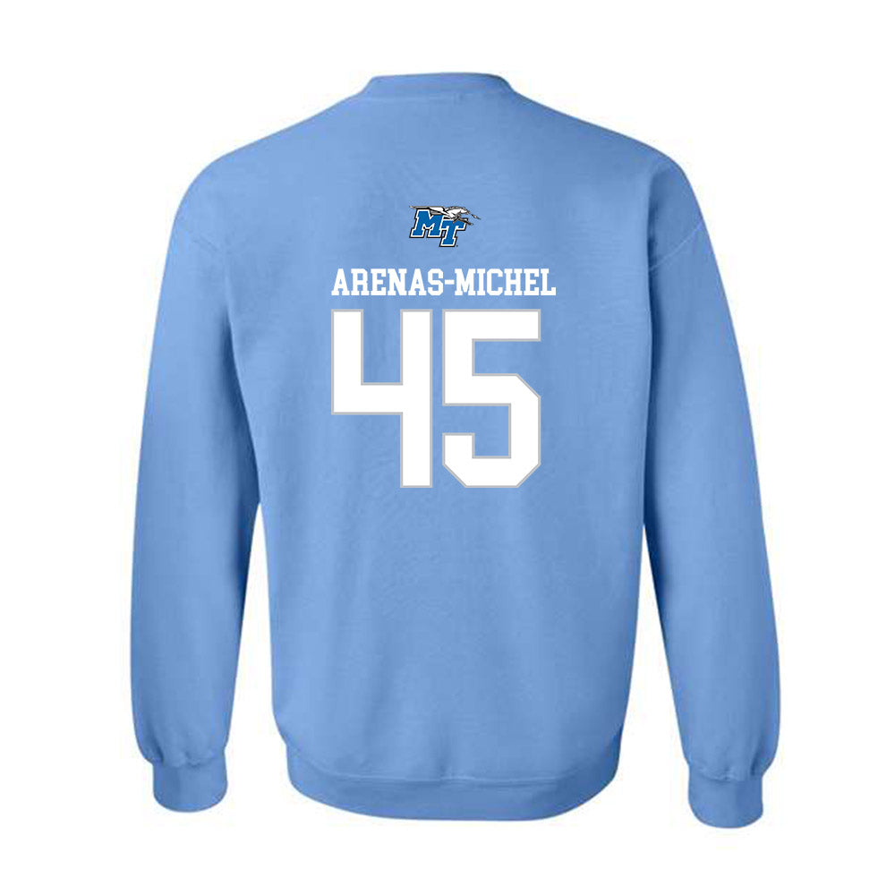 MTSU - NCAA Football : Jayden Arenas-Michel - Replica Shersey Crewneck Sweatshirt-1