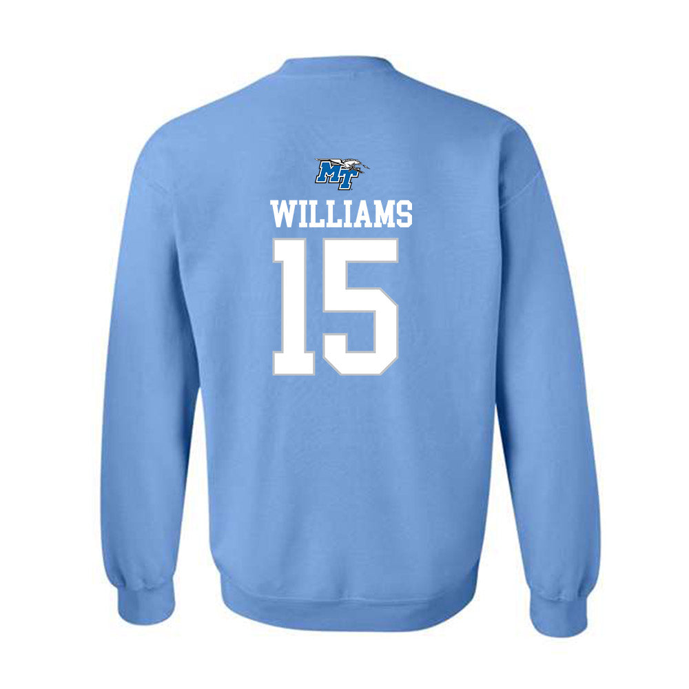 MTSU - NCAA Football : Rocco Williams - Replica Shersey Crewneck Sweatshirt-1