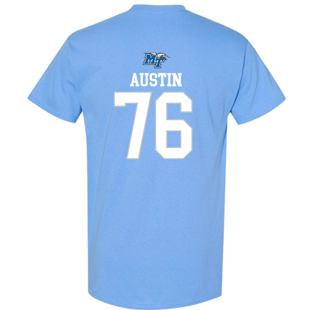 MTSU - NCAA Football : Garrett Austin - Replica Shersey T-Shirt-1