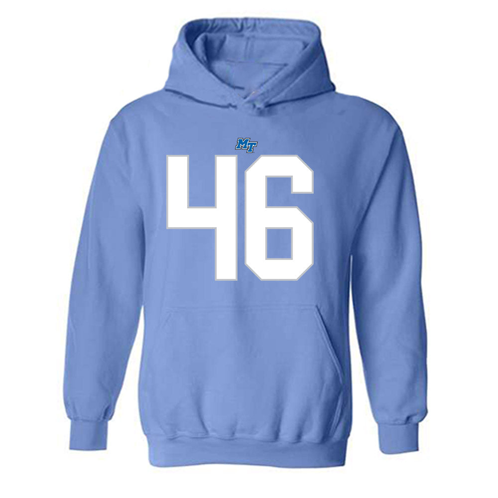 MTSU - NCAA Football : Reggie Johnson - Replica Shersey Hooded Sweatshirt-0