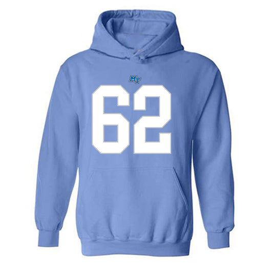 MTSU - NCAA Football : Tim Jacobs - Replica Shersey Hooded Sweatshirt-0