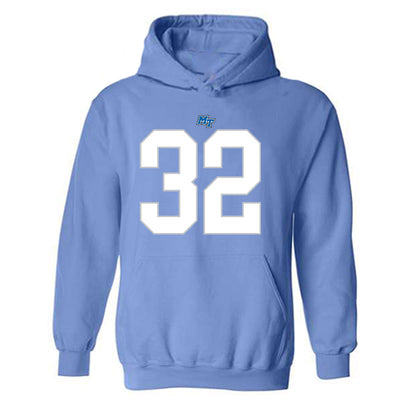 MTSU - NCAA Football : Jonas Jimerson - Replica Shersey Hooded Sweatshirt-0