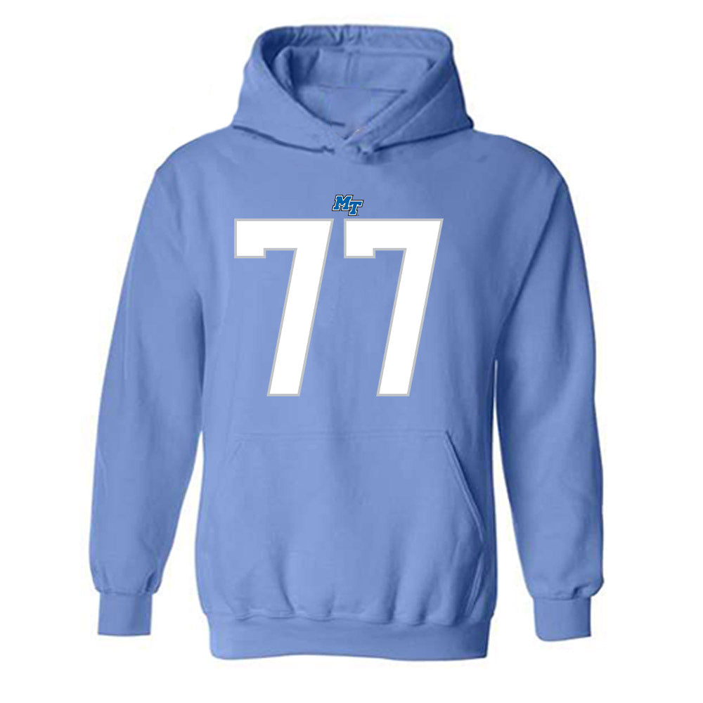 MTSU - NCAA Football : Diego Blattler - Replica Shersey Hooded Sweatshirt-0