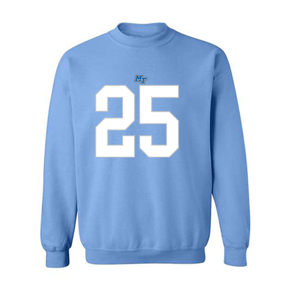 MTSU - NCAA Football : Ethan Sherman - Replica Shersey Crewneck Sweatshirt-0