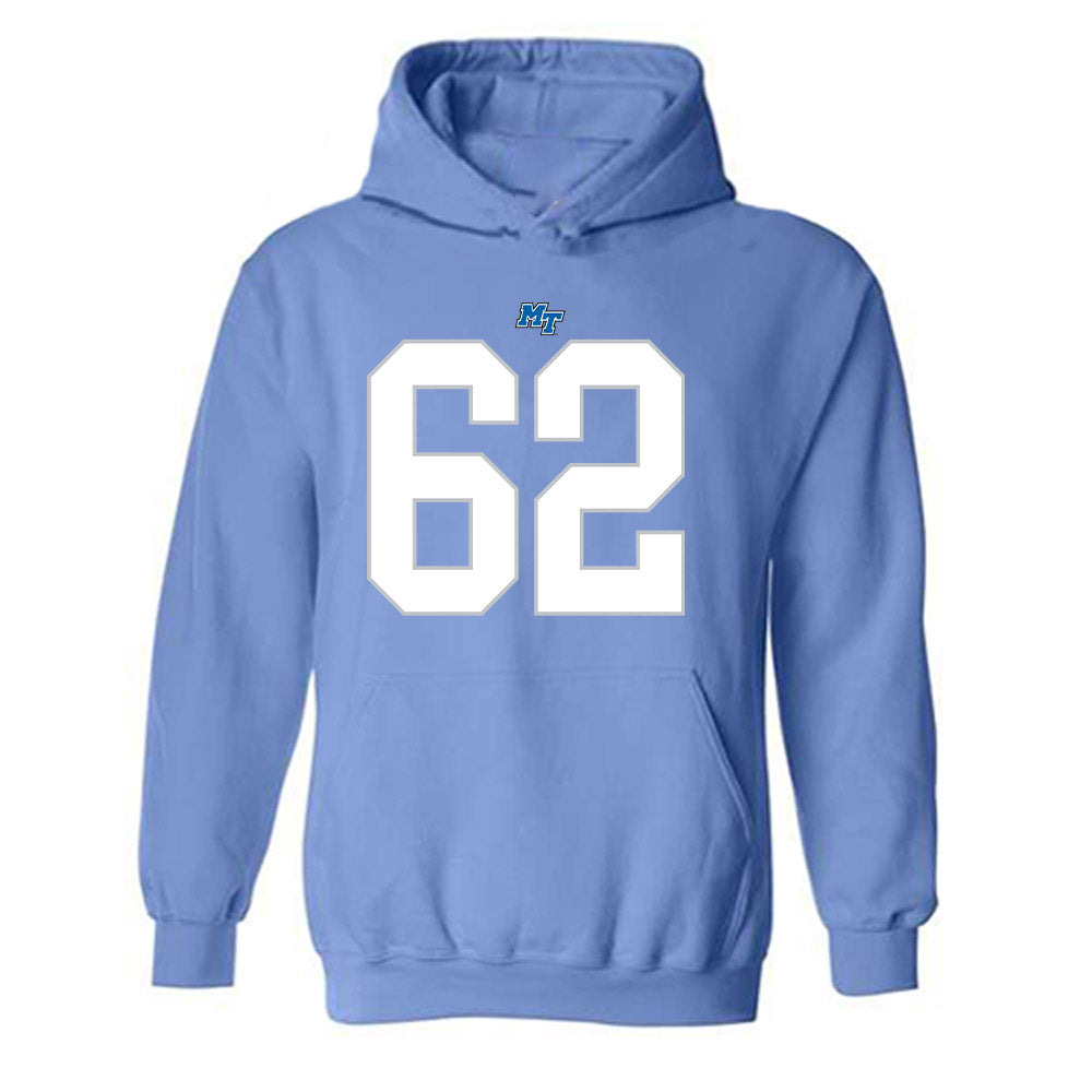 MTSU - NCAA Football : Tim Jacobs - Replica Shersey Hooded Sweatshirt-0