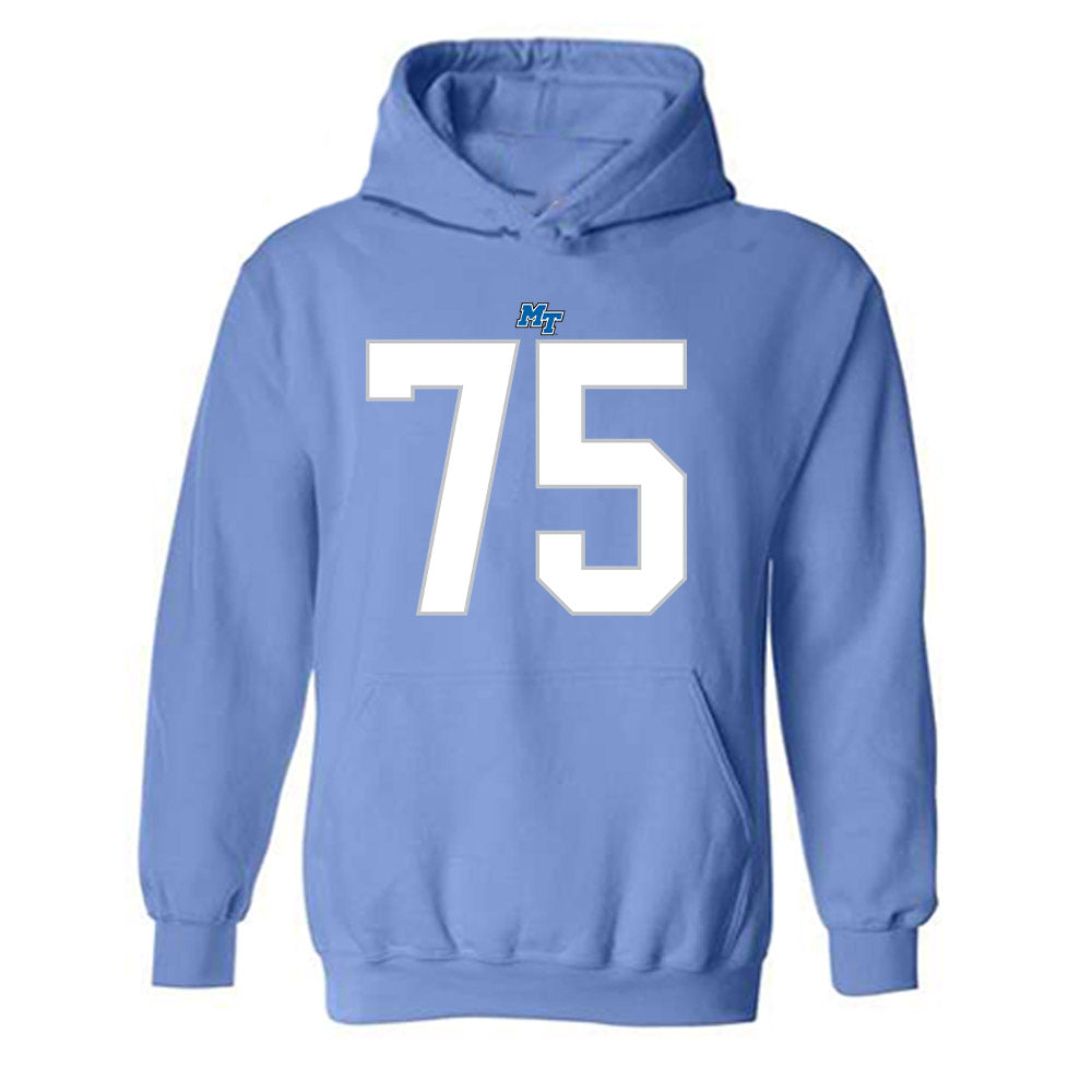 MTSU - NCAA Football : Reese Tripp - Replica Shersey Hooded Sweatshirt-0