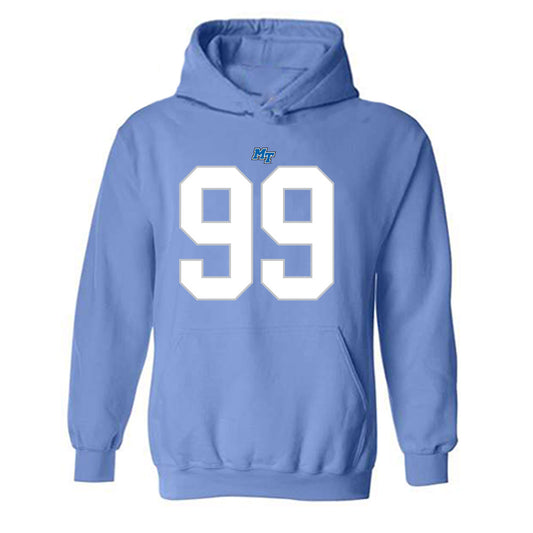 MTSU - NCAA Football : Archie Roseman V - Replica Shersey Hooded Sweatshirt-0