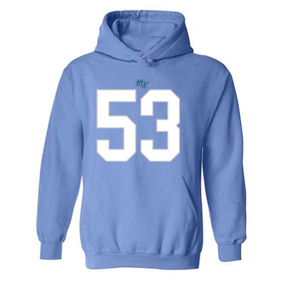 MTSU - NCAA Football : Braxton Lillis - Replica Shersey Hooded Sweatshirt-0