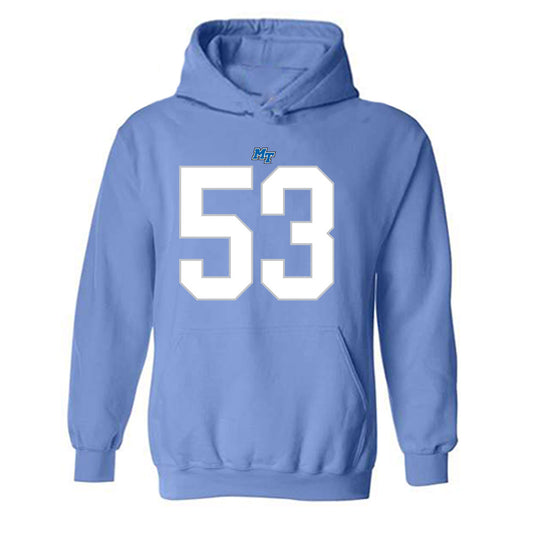 MTSU - NCAA Football : Braxton Lillis - Replica Shersey Hooded Sweatshirt-0