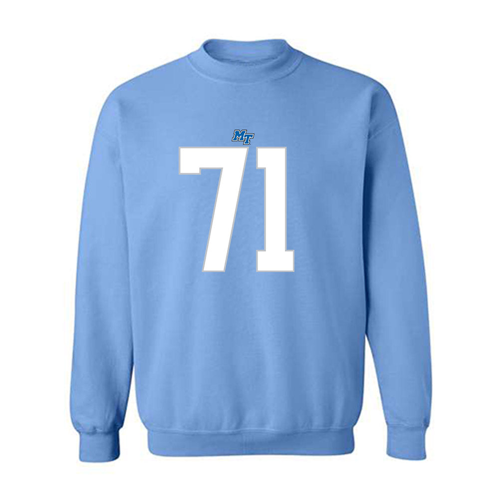 MTSU - NCAA Football : Quentin Butler - Replica Shersey Crewneck Sweatshirt-0