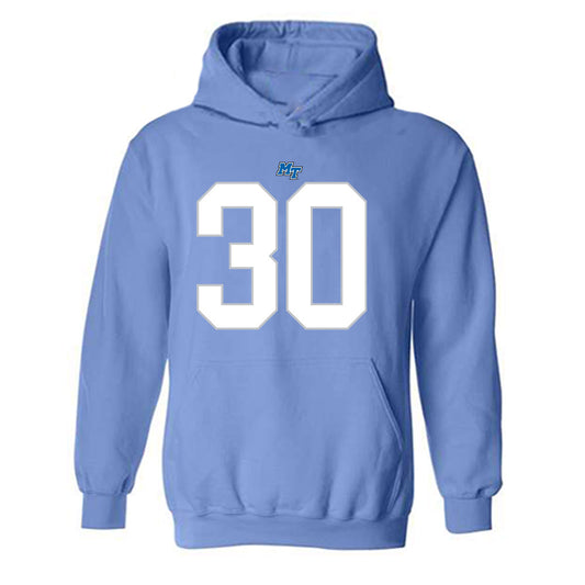 MTSU - NCAA Football : Rob Lathon Jr - Replica Shersey Hooded Sweatshirt-0