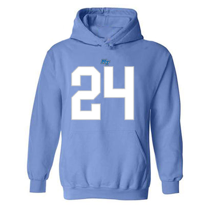 MTSU - NCAA Football : Camari Hall - Replica Shersey Hooded Sweatshirt-0
