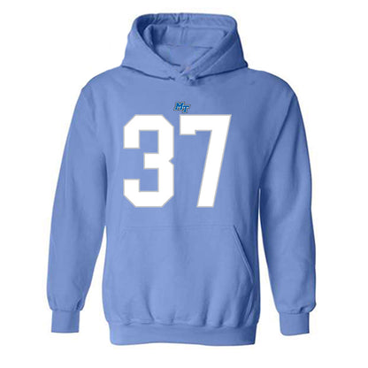 MTSU - NCAA Football : Justis Haggard - Replica Shersey Hooded Sweatshirt-0