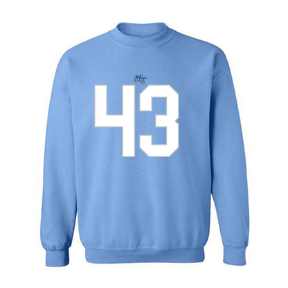 MTSU - NCAA Football : Christopher Kaup - Replica Shersey Crewneck Sweatshirt-0