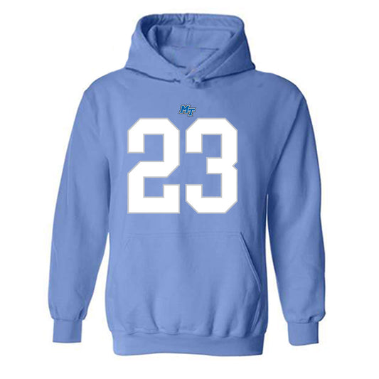 MTSU - NCAA Football : KJ Miniefield - Replica Shersey Hooded Sweatshirt-0