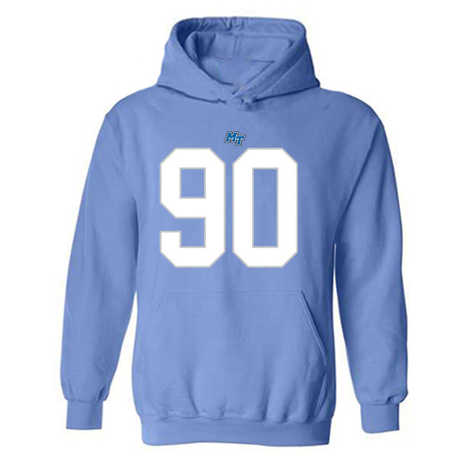 MTSU - NCAA Football : Justin Bodford - Replica Shersey Hooded Sweatshirt-0