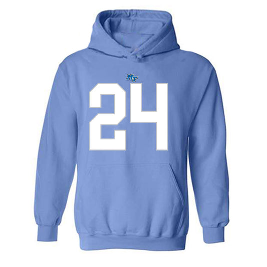 MTSU - NCAA Football : Camari Hall - Replica Shersey Hooded Sweatshirt-0