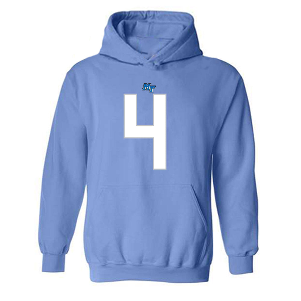 MTSU - NCAA Football : Tyree Patterson - Replica Shersey Hooded Sweatshirt-0