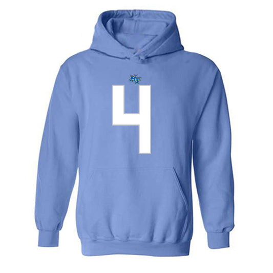 MTSU - NCAA Football : Tyree Patterson - Replica Shersey Hooded Sweatshirt-0