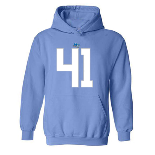 MTSU - NCAA Football : Trashun Griffin - Replica Shersey Hooded Sweatshirt-0