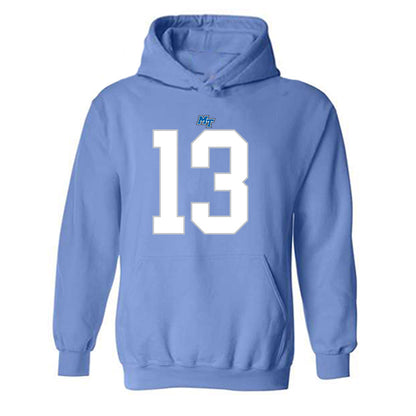 MTSU - NCAA Football : Ziyon Butler - Replica Shersey Hooded Sweatshirt-0