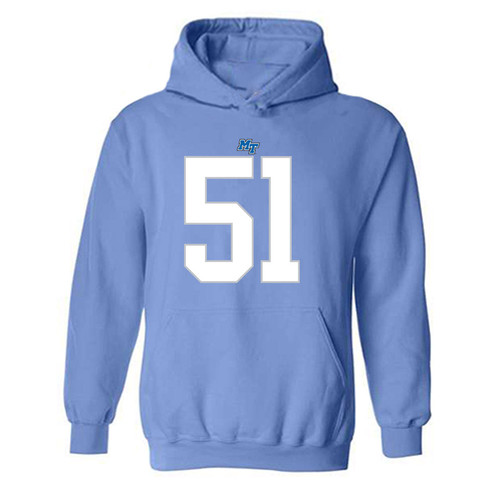 MTSU - NCAA Football : Shane Rochelle - Replica Shersey Hooded Sweatshirt-0