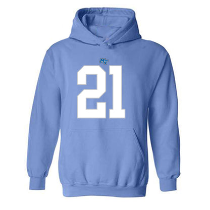 MTSU - NCAA Football : Jason Hardy - Replica Shersey Hooded Sweatshirt-0