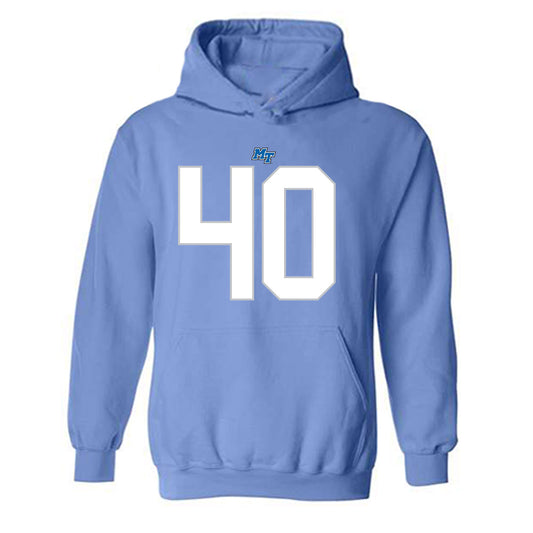 MTSU - NCAA Football : BJ Ausmer - Replica Shersey Hooded Sweatshirt-0