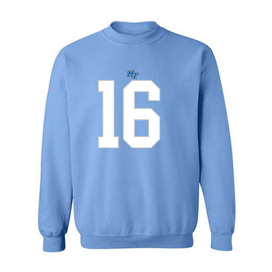 MTSU - NCAA Football : Jaiyden Thompson - Replica Shersey Crewneck Sweatshirt-0