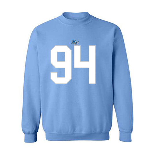 MTSU - NCAA Football : Jack Walton - Replica Shersey Crewneck Sweatshirt-0