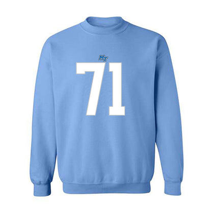 MTSU - NCAA Football : Quentin Butler - Replica Shersey Crewneck Sweatshirt-0
