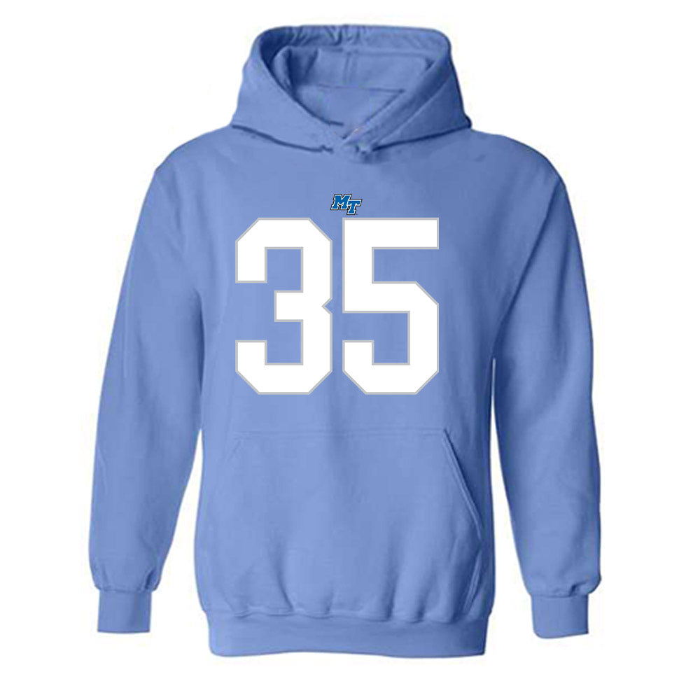MTSU - NCAA Football : Ashton Jones - Replica Shersey Hooded Sweatshirt-0