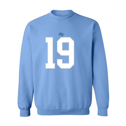 MTSU - NCAA Football : Aidan Singleton - Replica Shersey Crewneck Sweatshirt-0