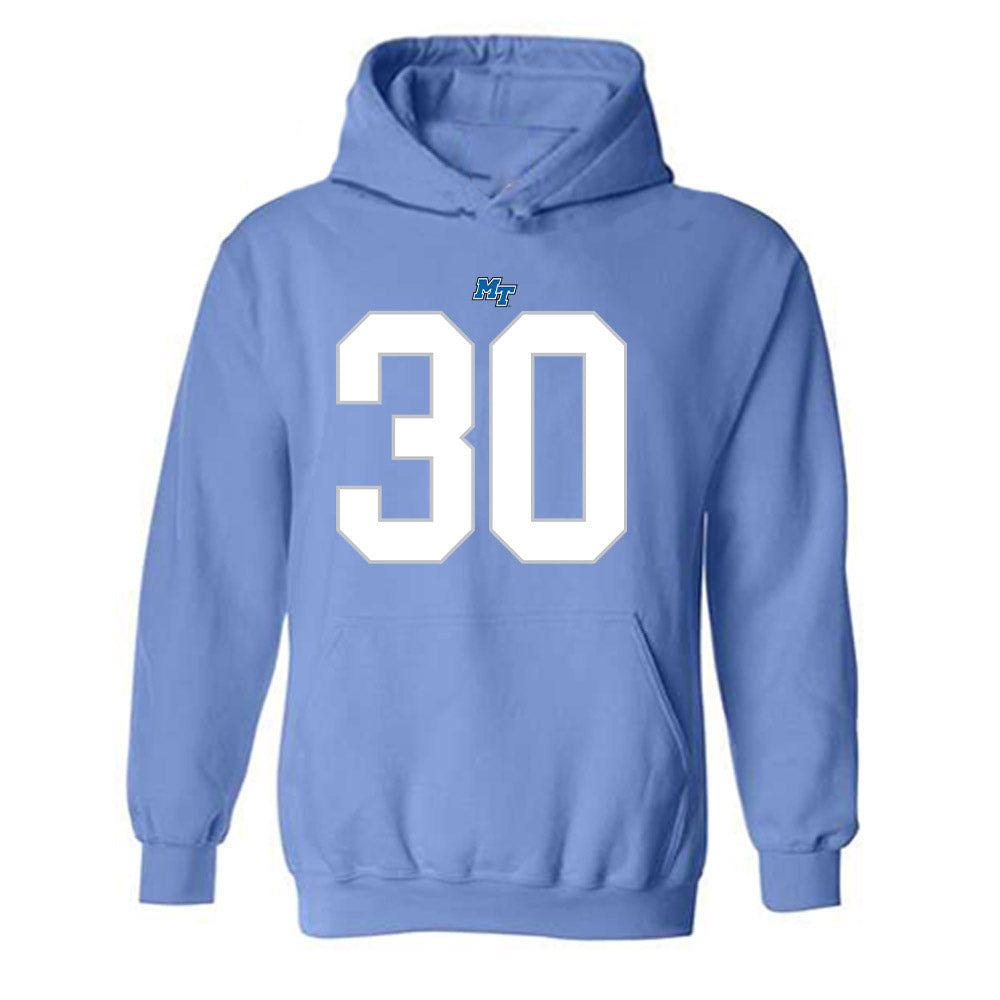 MTSU - NCAA Football : Rob Lathon Jr - Replica Shersey Hooded Sweatshirt-0