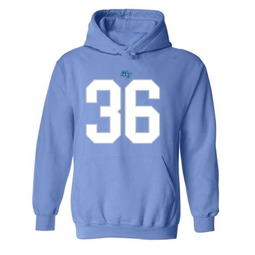 MTSU - NCAA Football : Christopher Ragans - Replica Shersey Hooded Sweatshirt-0