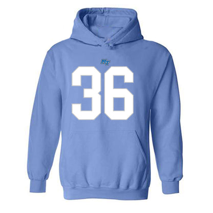 MTSU - NCAA Football : Christopher Ragans - Replica Shersey Hooded Sweatshirt-0