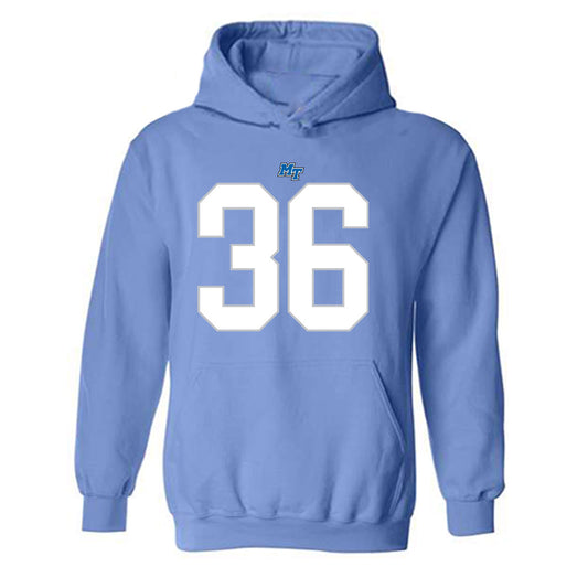 MTSU - NCAA Football : Christopher Ragans - Replica Shersey Hooded Sweatshirt-0