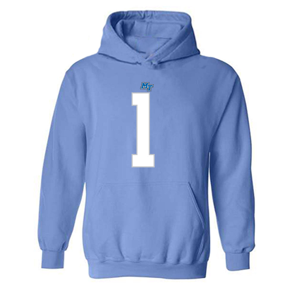 MTSU - NCAA Football : Markus Allen - Replica Shersey Hooded Sweatshirt-0