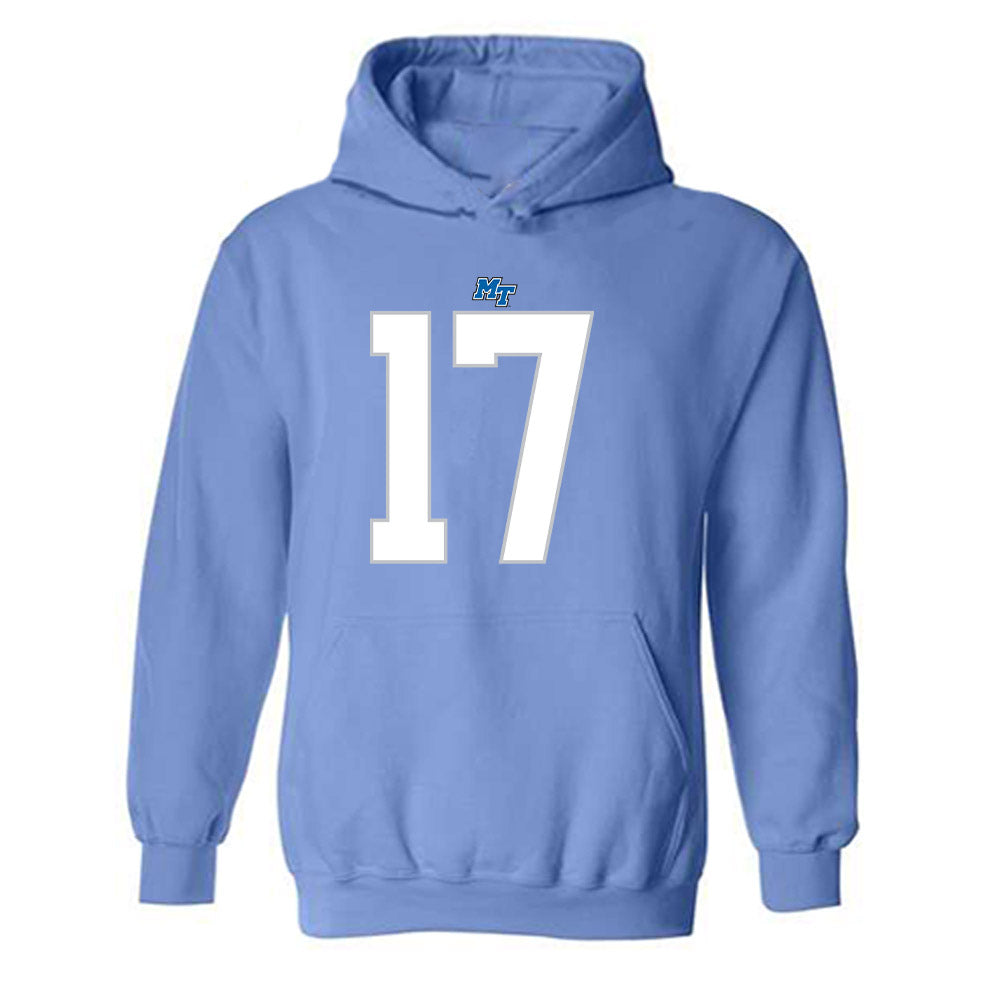 MTSU - NCAA Football : Jayson Lowe - Replica Shersey Hooded Sweatshirt-0