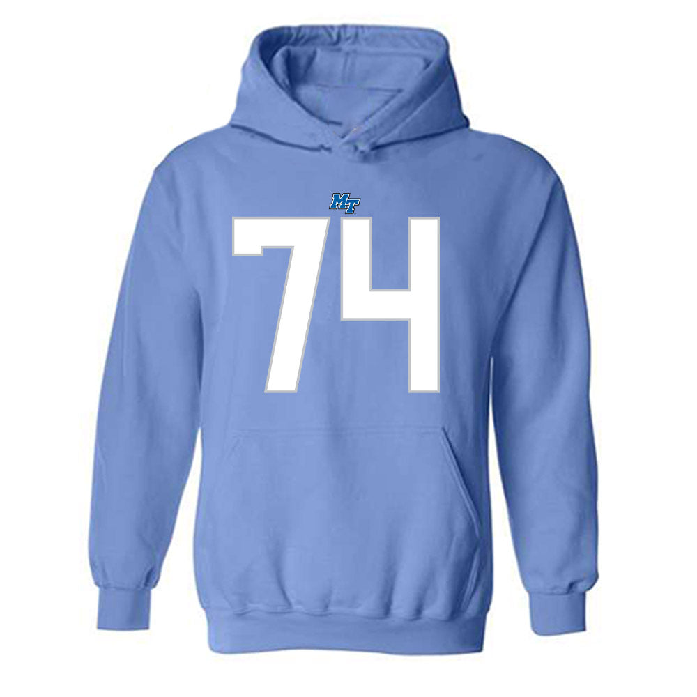 MTSU - NCAA Football : Ashley Walker - Replica Shersey Hooded Sweatshirt-0