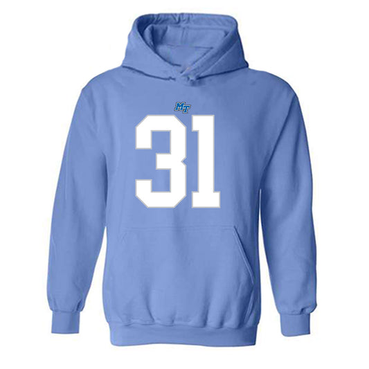 MTSU - NCAA Football : Mathias Malaki-Donaldson - Replica Shersey Hooded Sweatshirt-0
