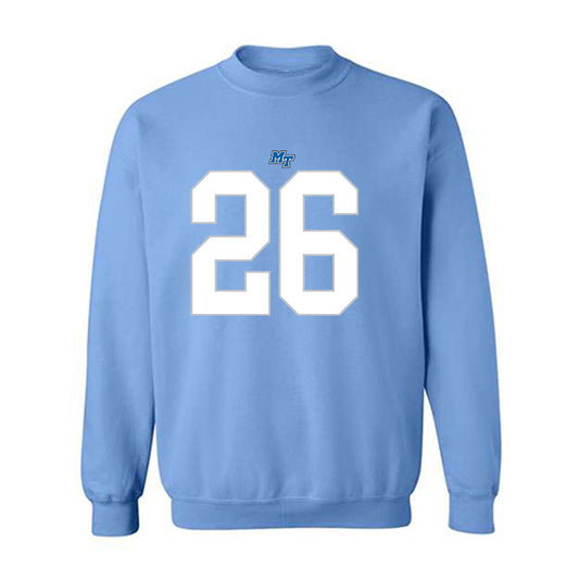 MTSU - NCAA Football : Korey Smith - Replica Shersey Crewneck Sweatshirt-0