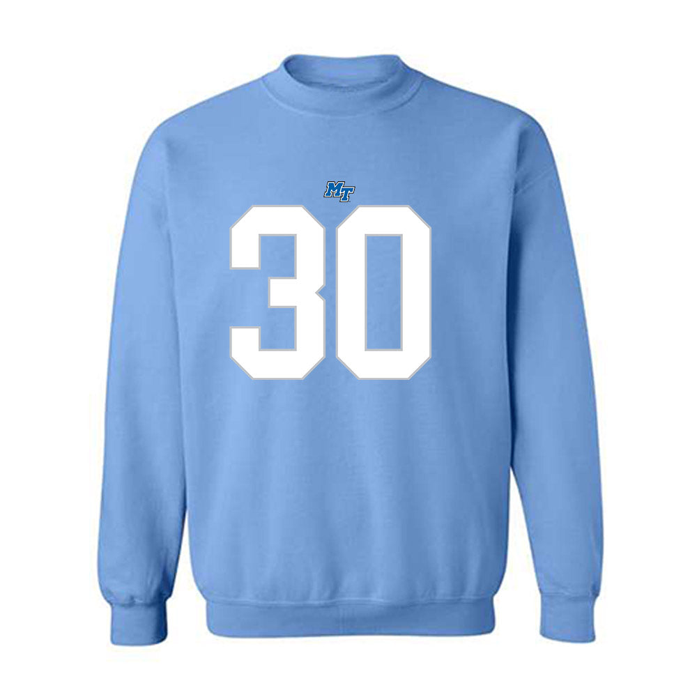 MTSU - NCAA Football : Rob Lathon Jr - Replica Shersey Crewneck Sweatshirt-0